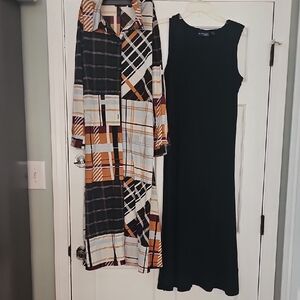 Attitudes by Renee Geometric Long Sleeve Dress